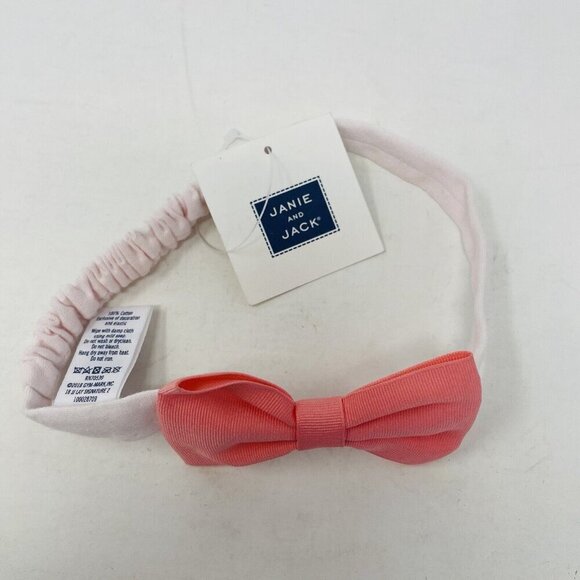 Janie and Jack Baby Girls One Size Stretch Headband with Big Bow in Pink - Picture 2 of 5